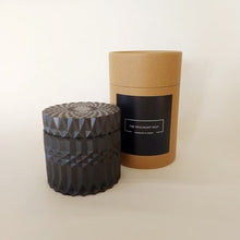Load image into Gallery viewer, Black Stone Candle Holder , with lid