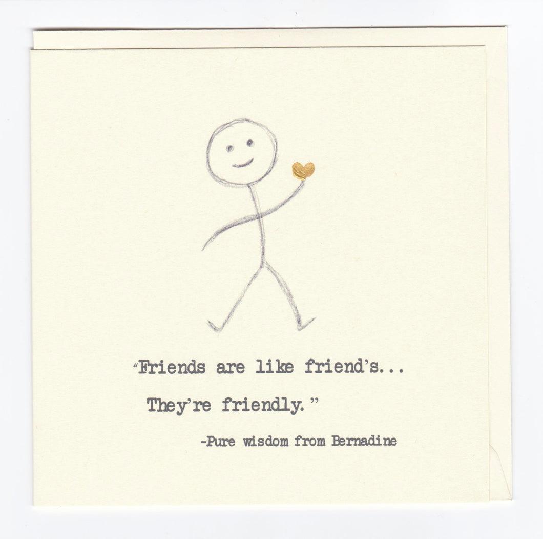 'Friends...' Greeting Card