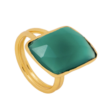 Load image into Gallery viewer, Stardust Green Onyx Ring
