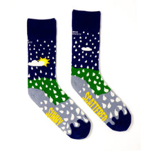 Load image into Gallery viewer, Sunny Spells Scattered Showers Socks
