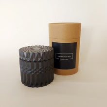 Load image into Gallery viewer, Black Stone Candle Holder , with lid

