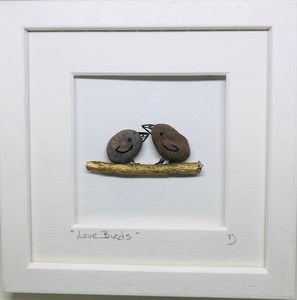 Love Birds - Pebble Art